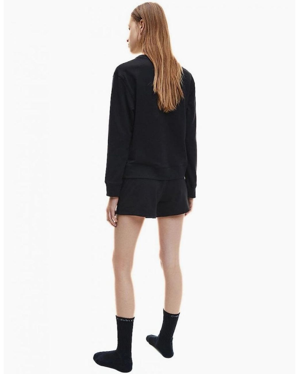 Calvin Klein Black Modern Cotton Lounge Sweatshirt