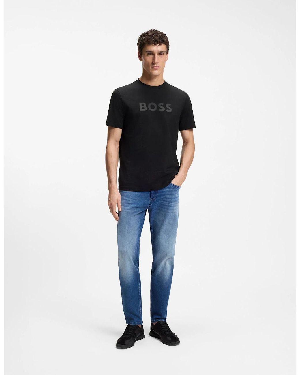 Boss Blue Boss Te Logo Regular-Fit T-Shirt for men