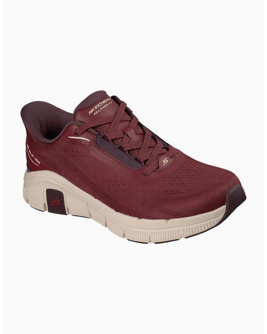 Skechers Red Relaxed Fit Flex Zayder Trainers for men