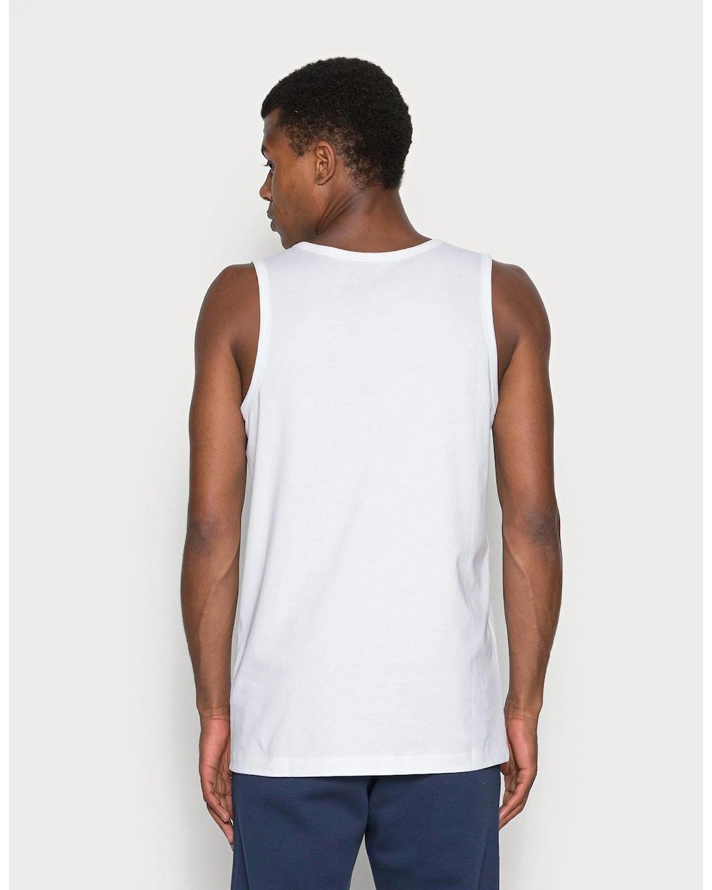 Nike White Swoosh Big Logo Vest/Tank Top for men