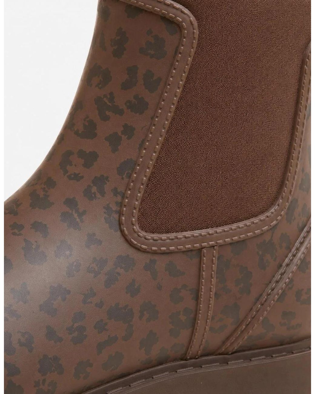 Joules Brown Oakfield Chelsea Boots Leopard