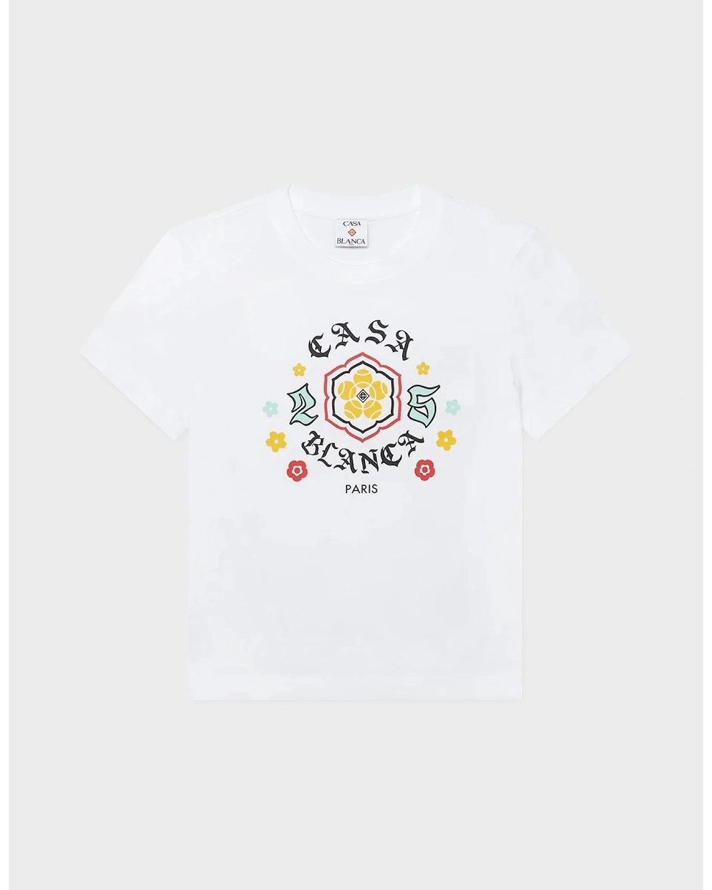 Casablanca White Bosozoku Printed Fitted T-Shirt