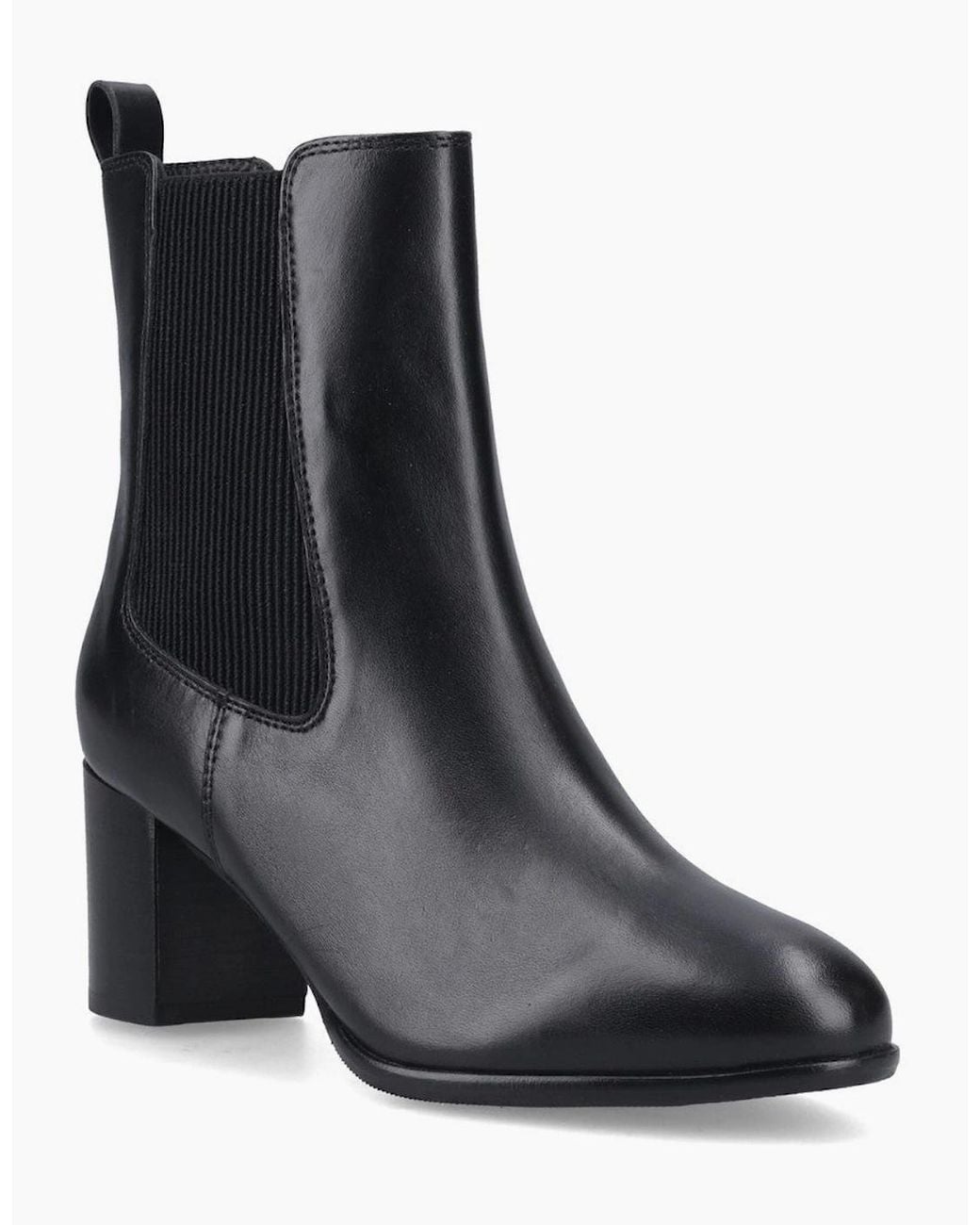 Hush Puppies Blue Camellia Heeled Boot Ankle Boots