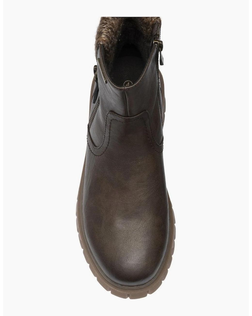 Lotus Brown Gwen Ankle Boots