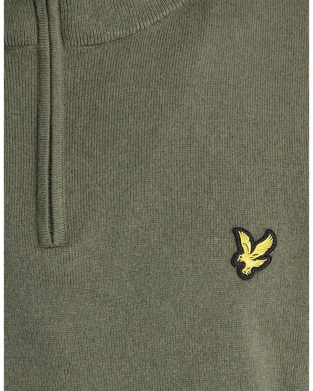 Lyle & Scott Green Performance 1/4 Zip Jumper for men