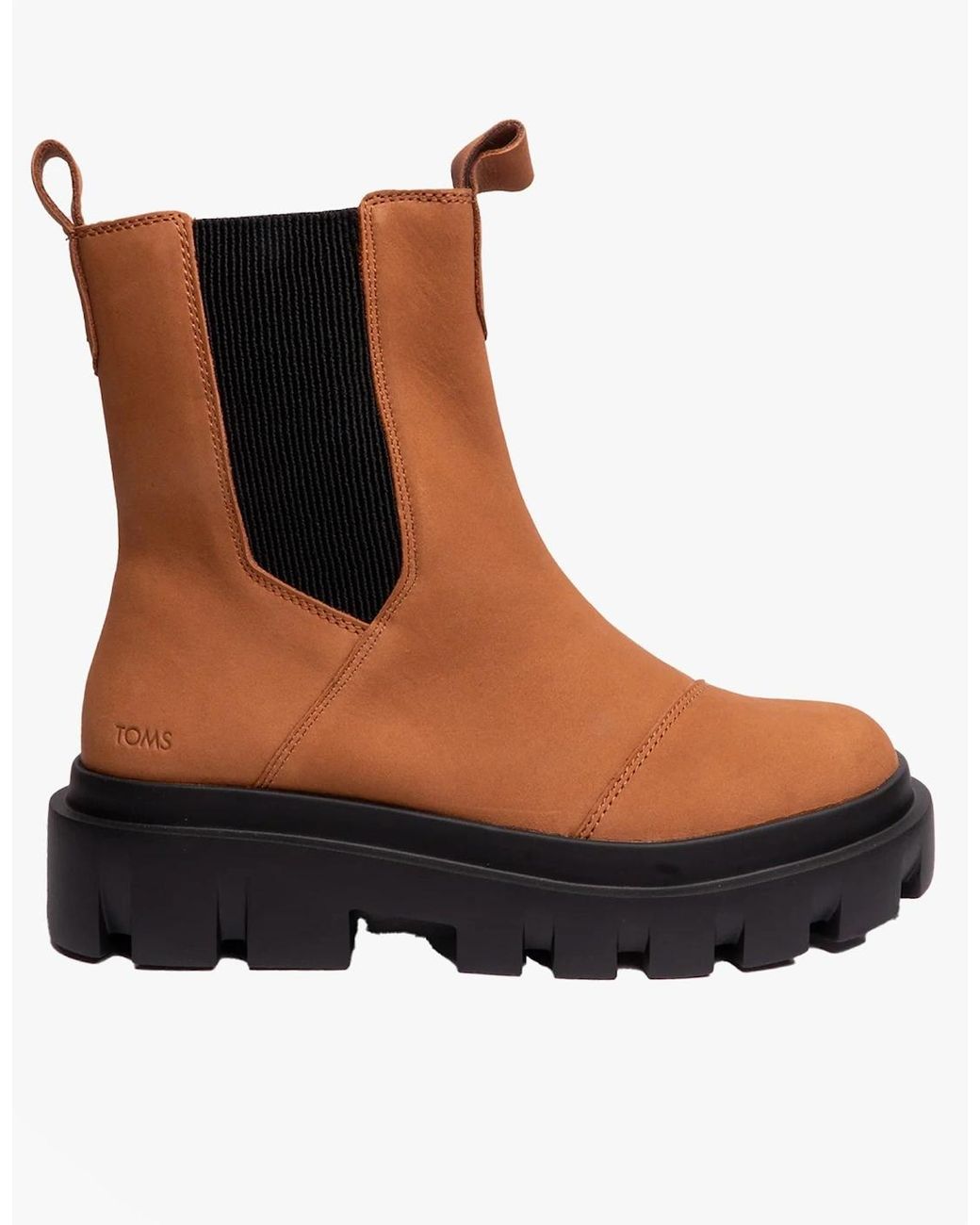 TOMS Brown Rowan Boots Tan