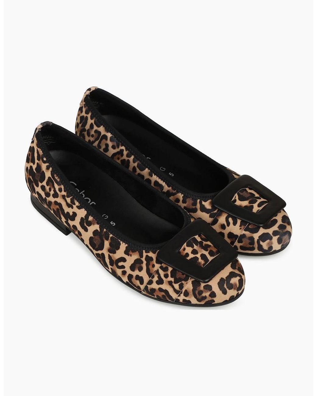 Gabor Black Paige Ballet Pumps