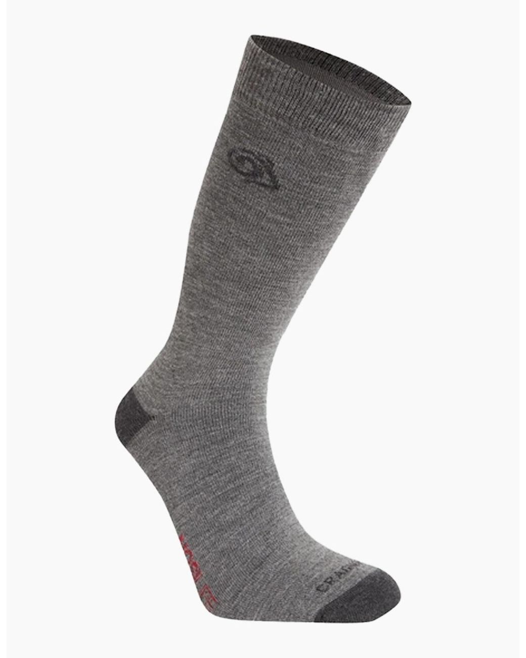 Craghoppers Gray Adult Wool Blend Insect Repellent Boot Socks