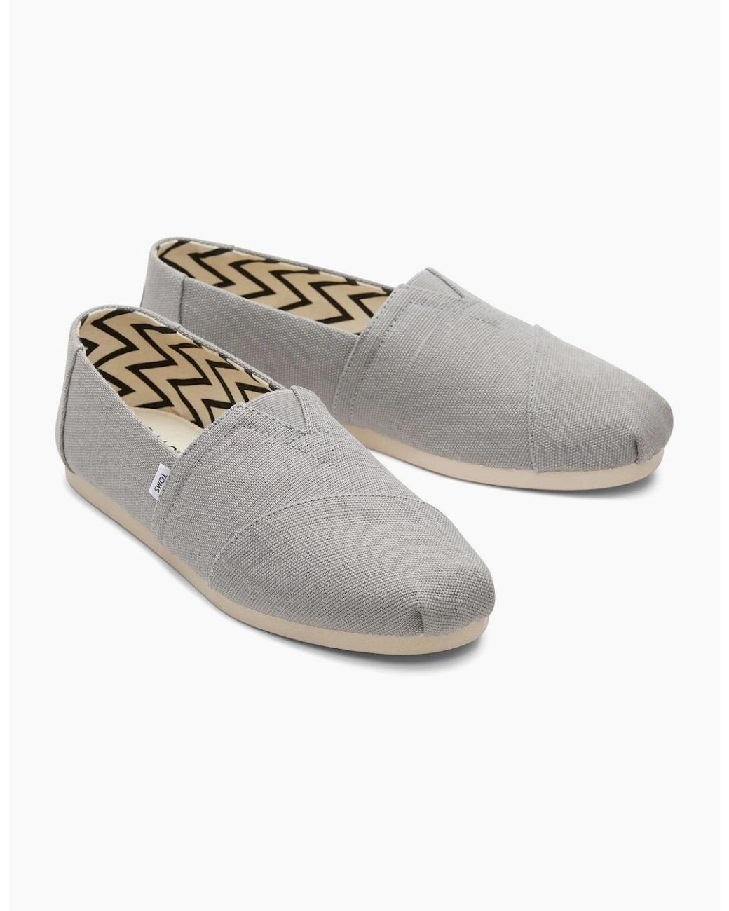 TOMS Gray Alpargata Slip On Shoes for men