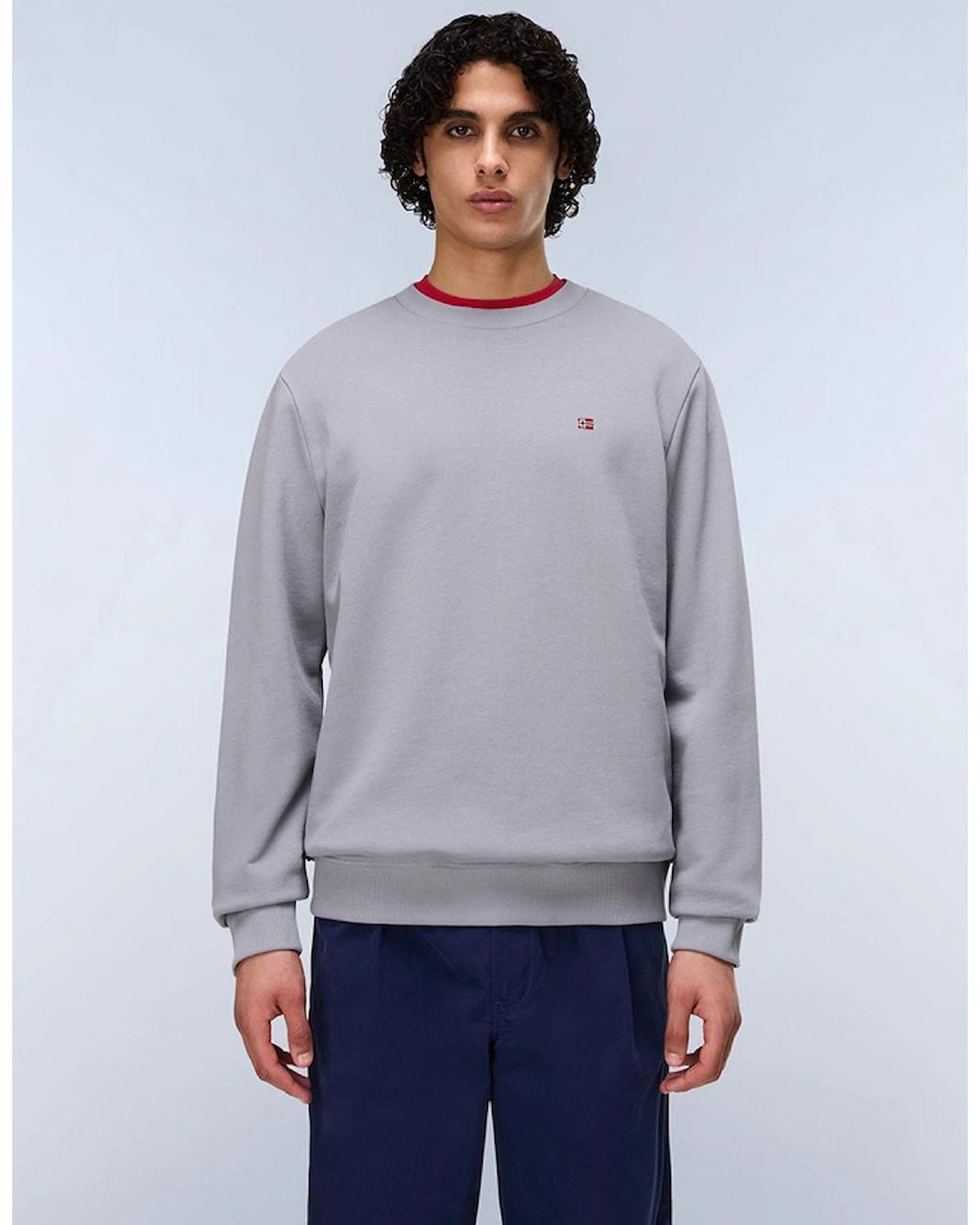 Napapijri Gray Balis French Terry Sweatshirt