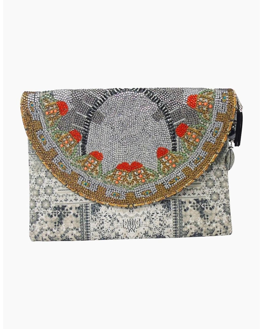 Inoa Gray Fashion Blanco La Neve 1814 Clutch Bag