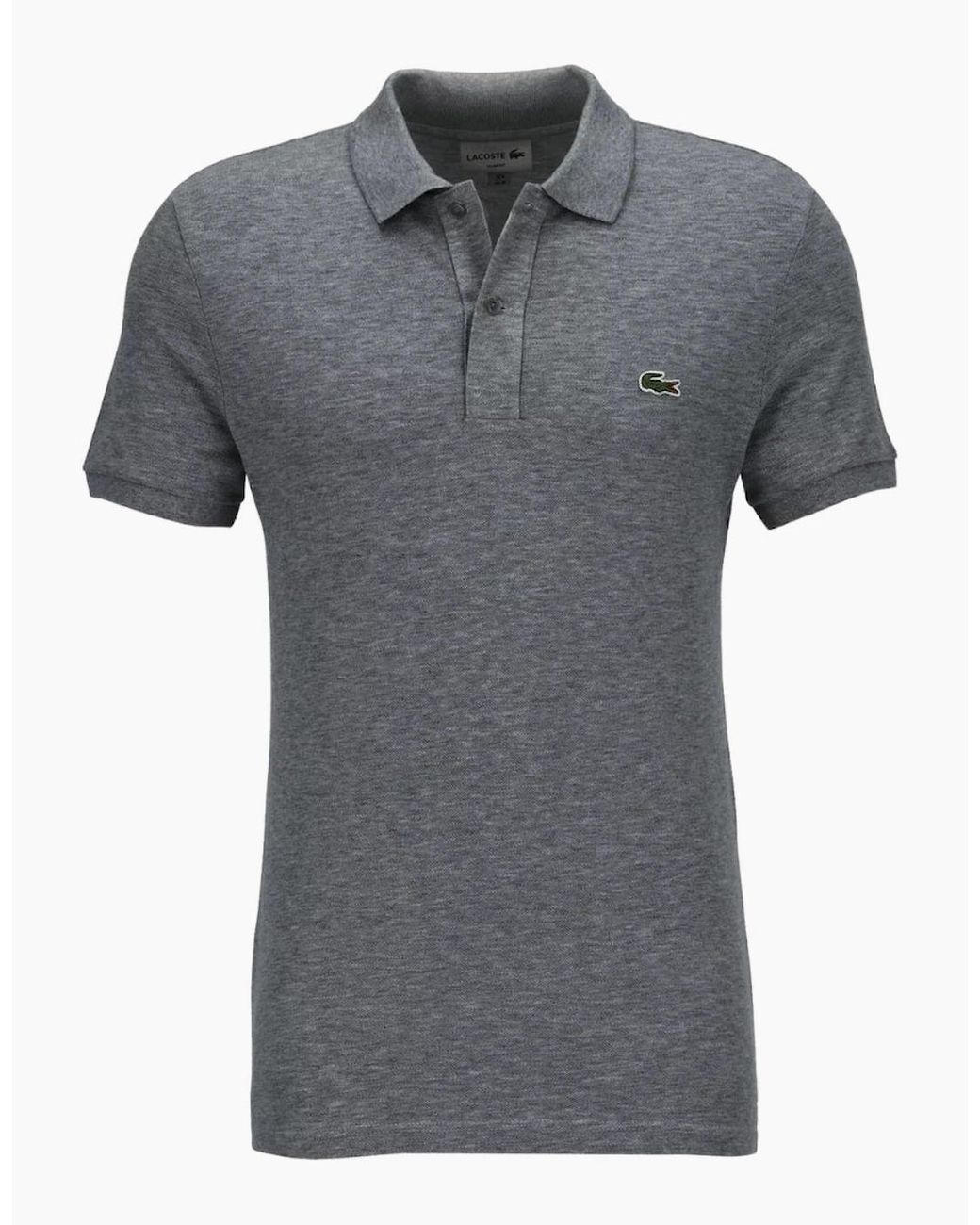Lacoste Gray Slim Fit Mouse Pique Polo Shirt for men