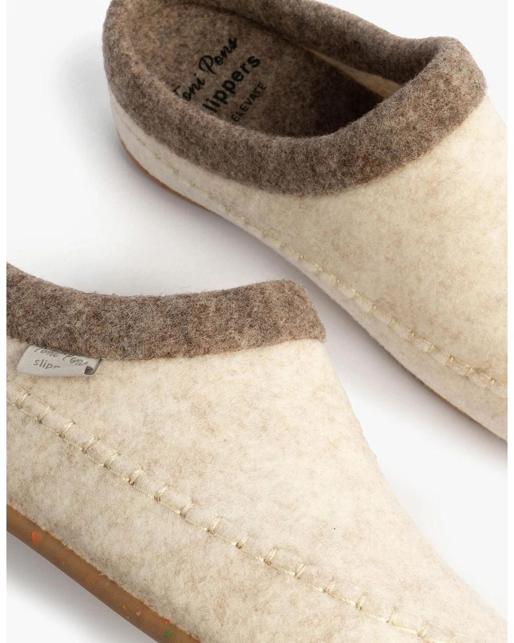 Toni Pons White Albons Wedge Mule Slippers