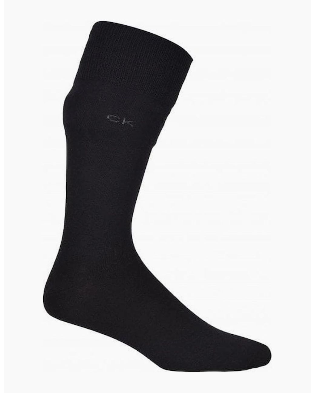 Calvin Klein Black 2-Pack Premium Combed Cotton Socks for men