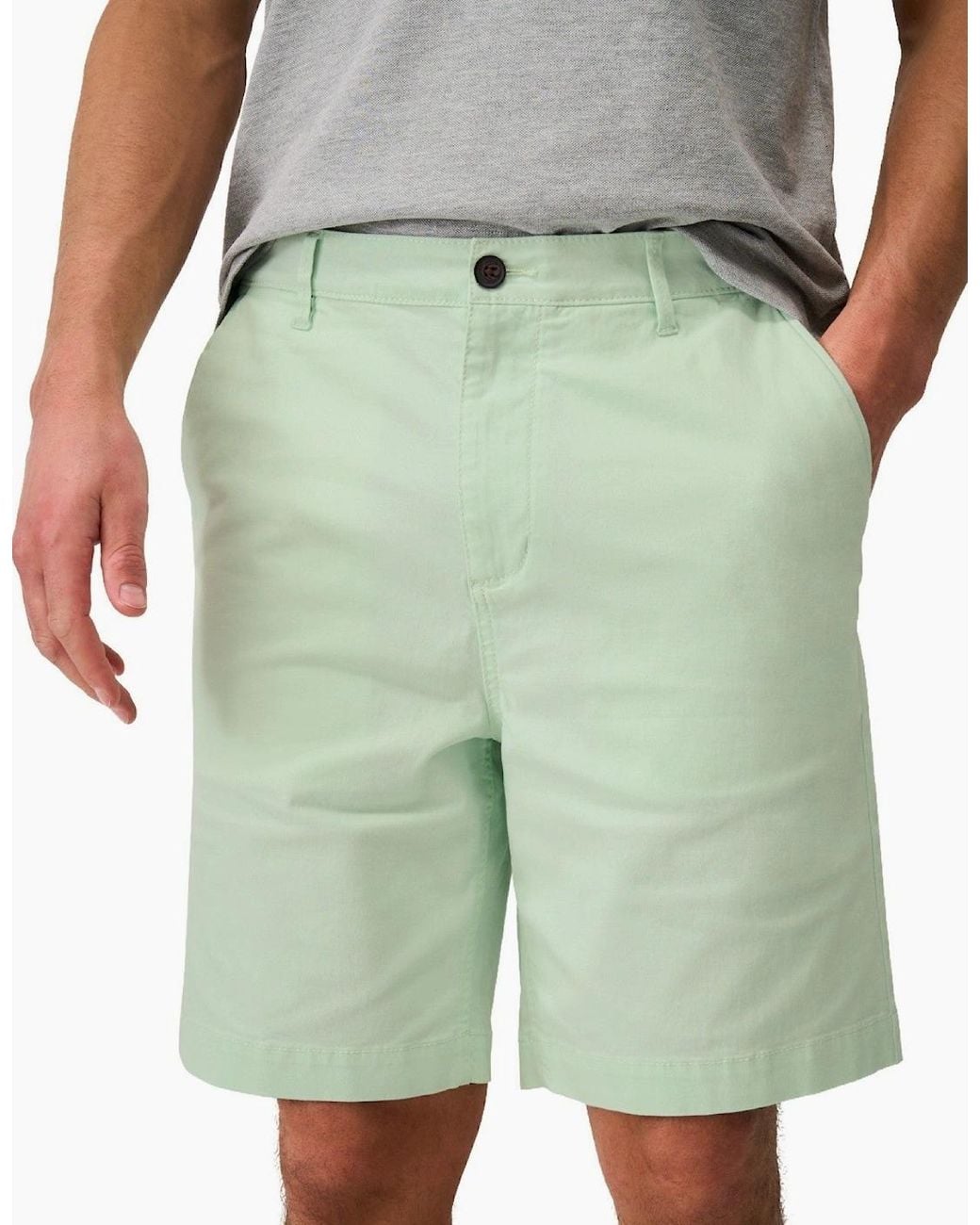Crew Green Bermuda Chino Shorts for men