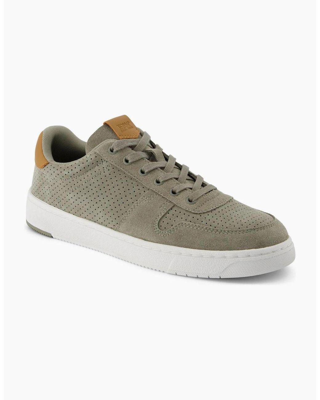 TOMS Green Trvl Lite Court Textured Lace Up Smart Shoes for men