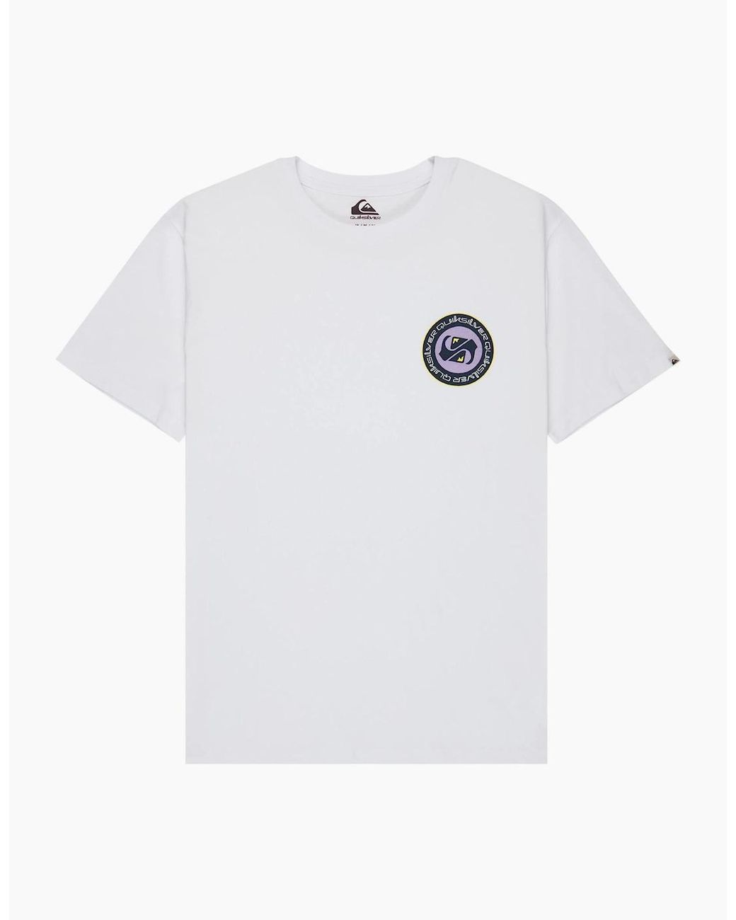 Quiksilver White Ev Duality Graphic Short Sleeve T-Shirt for men