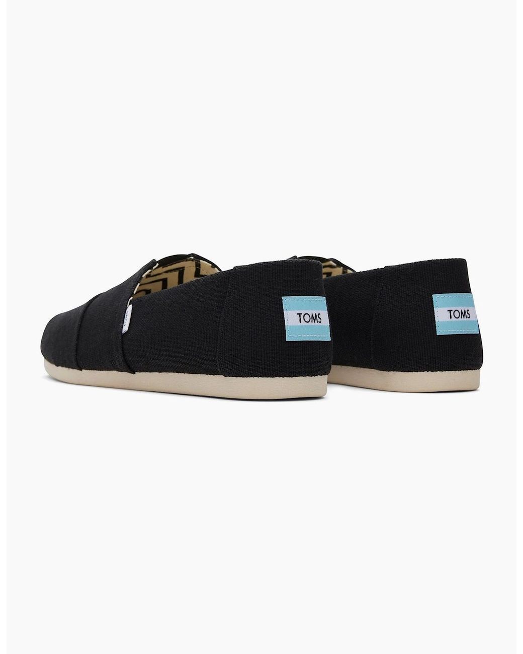 TOMS Black Alpargata Classic Cotton Espadrilles for men