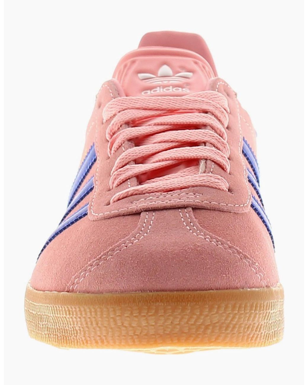 Adidas Originals Gazelle Pink Adidas Originals Trainers Gazelle Leather Lace Up Semi Spark Uk Size