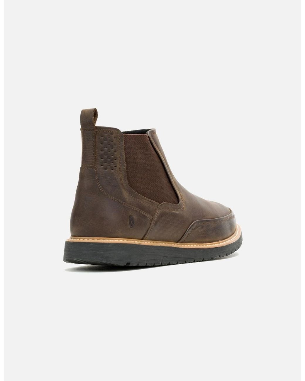 Hush Puppies Brown Jenson Leather Boots for men