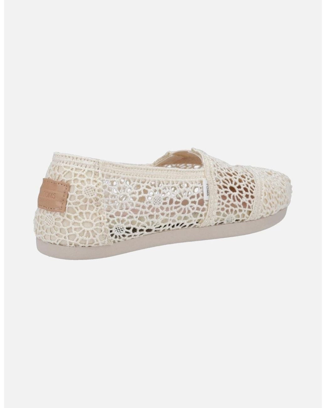 TOMS White Alpargata Synthetic Natural Espadrilles