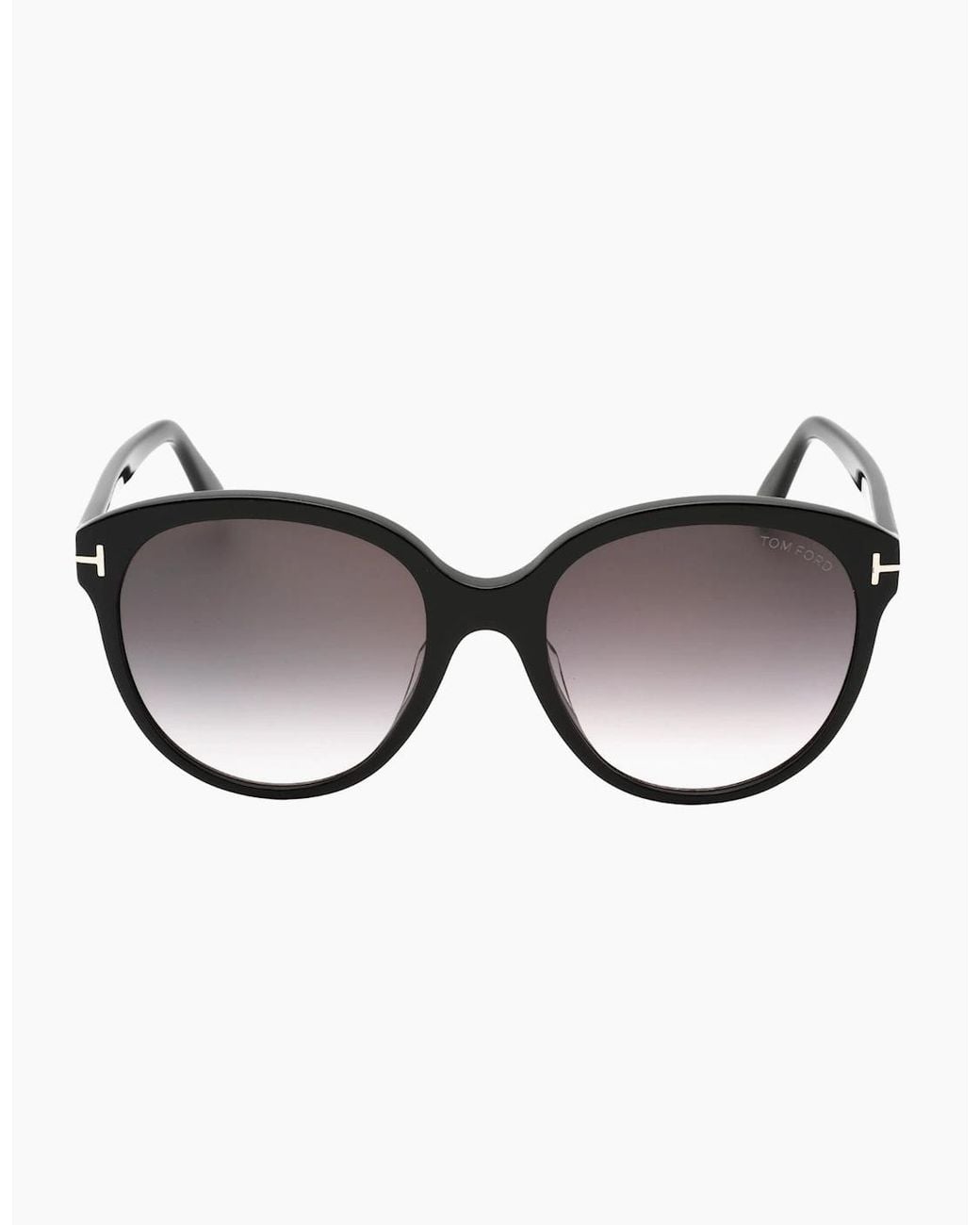 Tom Ford Brown Gradient Smoke Lensed Shiny Plastic Sunglasses