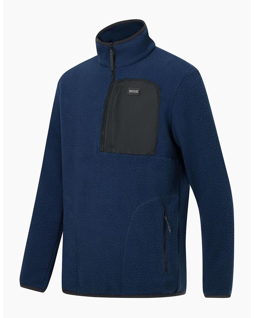 Regatta Blue Frankie Borg Quarter Zip Fleece Jacket for men