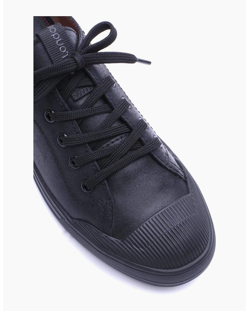 Base London Blue London Volt Leather Lace-Up Shoes for men