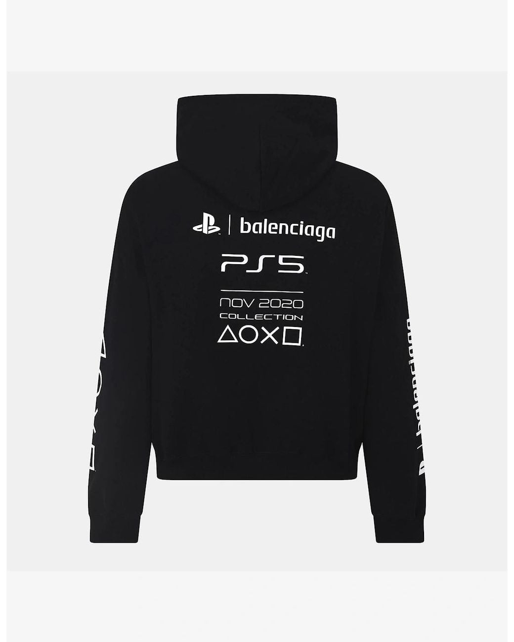 Balenciaga Black Pull Over Hoodie for men