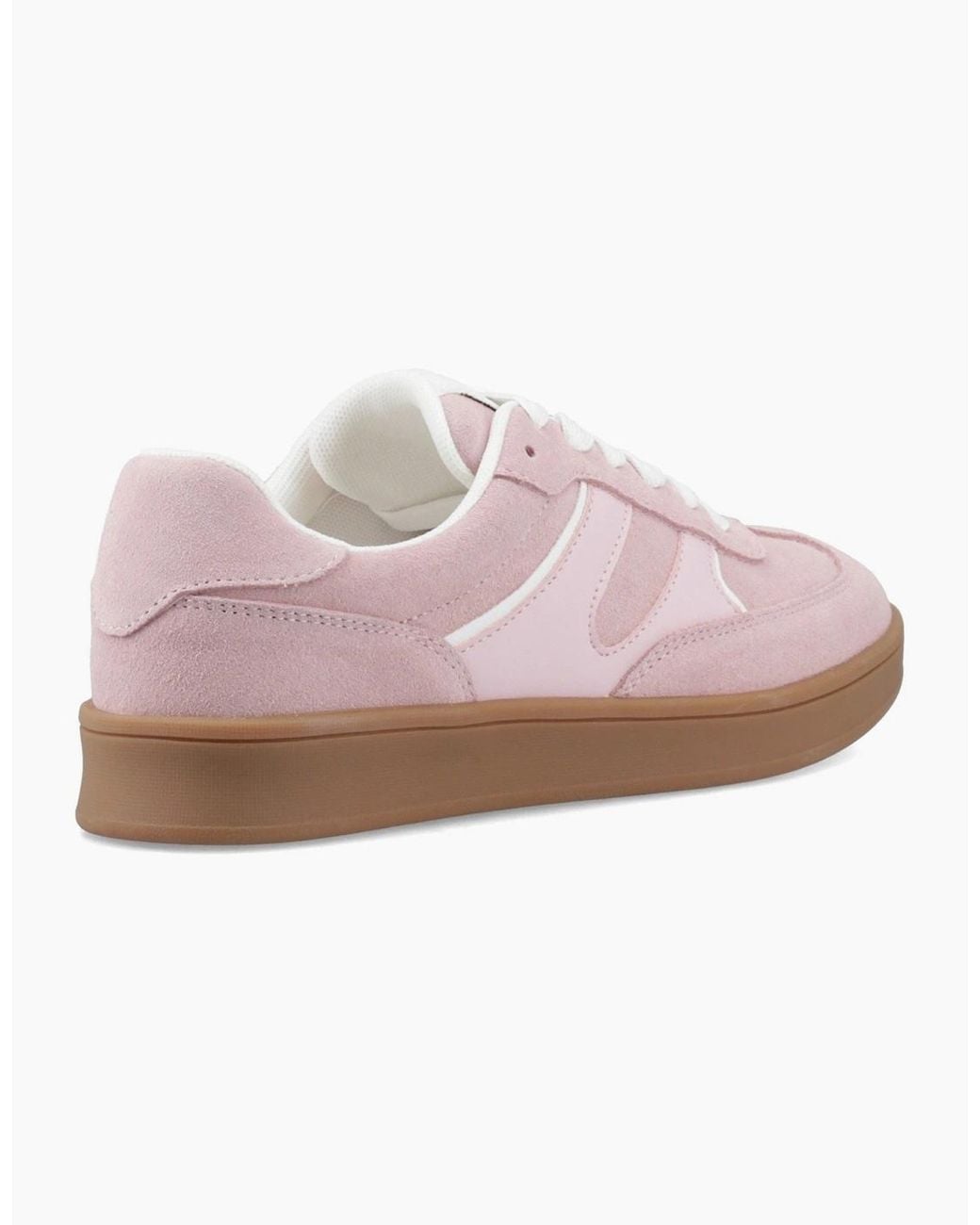 Hush Puppies Pink Maura Suede Trainers