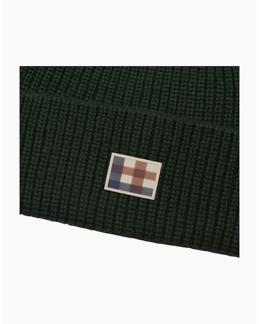 Aquascutum Green Active Label Army Beanie for men
