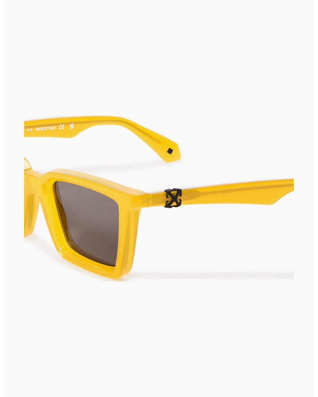 Off-White c/o Virgil Abloh Yellow Off Dalton Sunglasses for men
