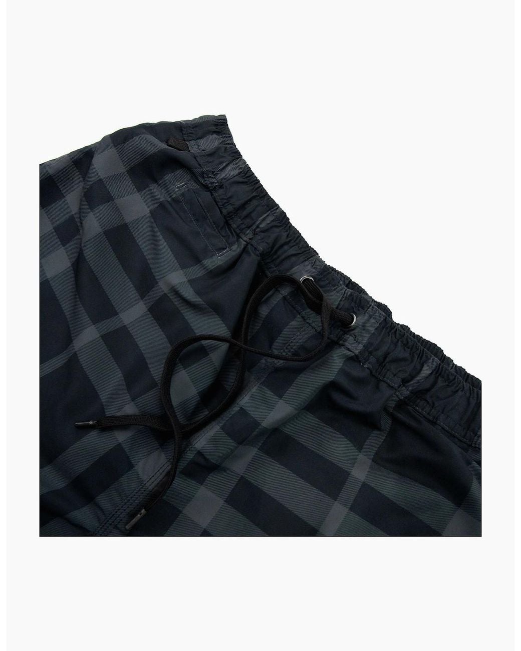 Burberry Blue Guildes Check Swim Short Carbon Ip Check for men