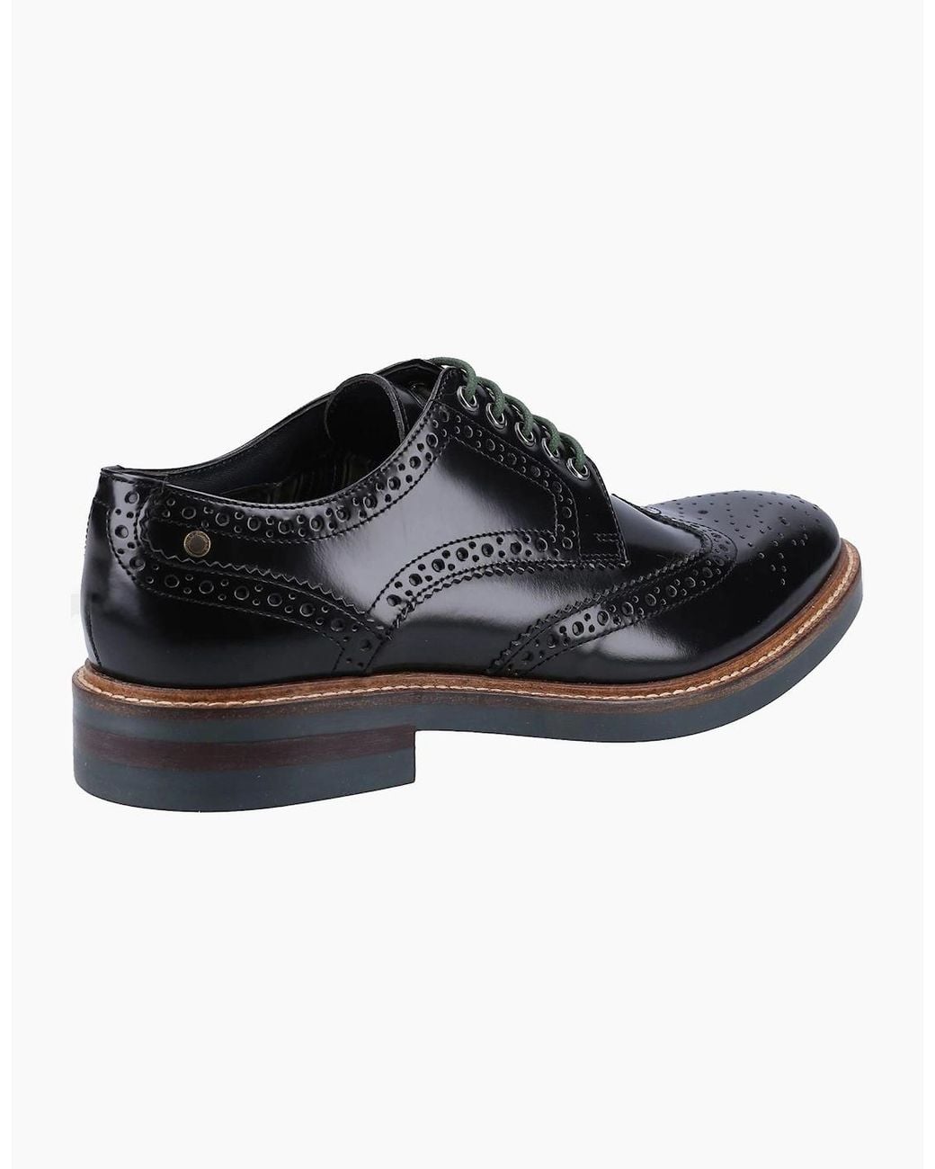 Base London Black London Woburn Leather Shoes for men