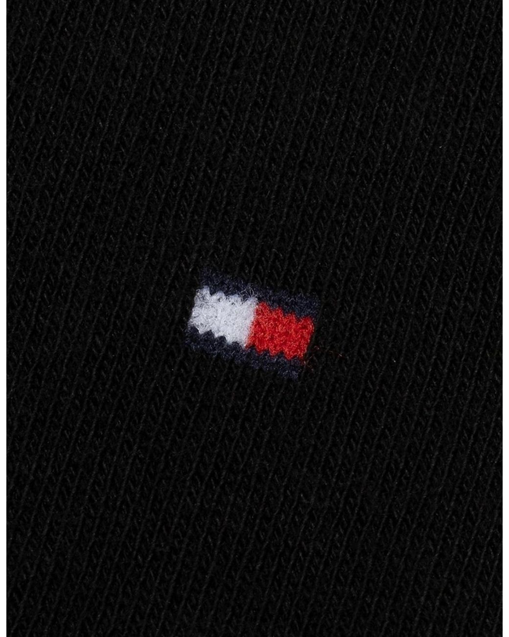 Tommy Hilfiger Black 2-Pack Classic Embroidered Logo Socks for men