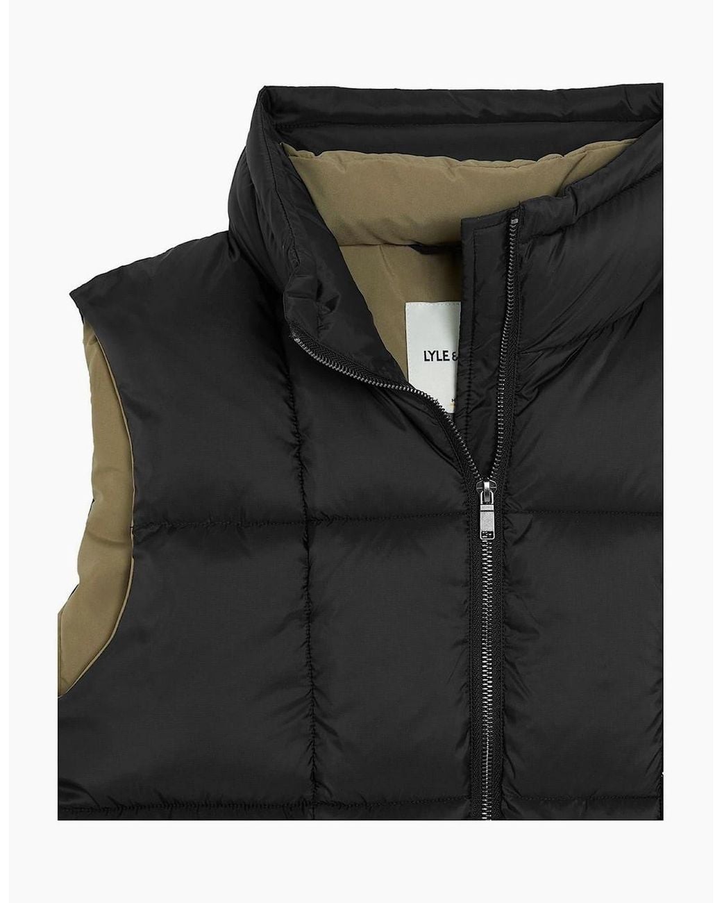 Lyle & Scott Black Cocoon Gilet for men