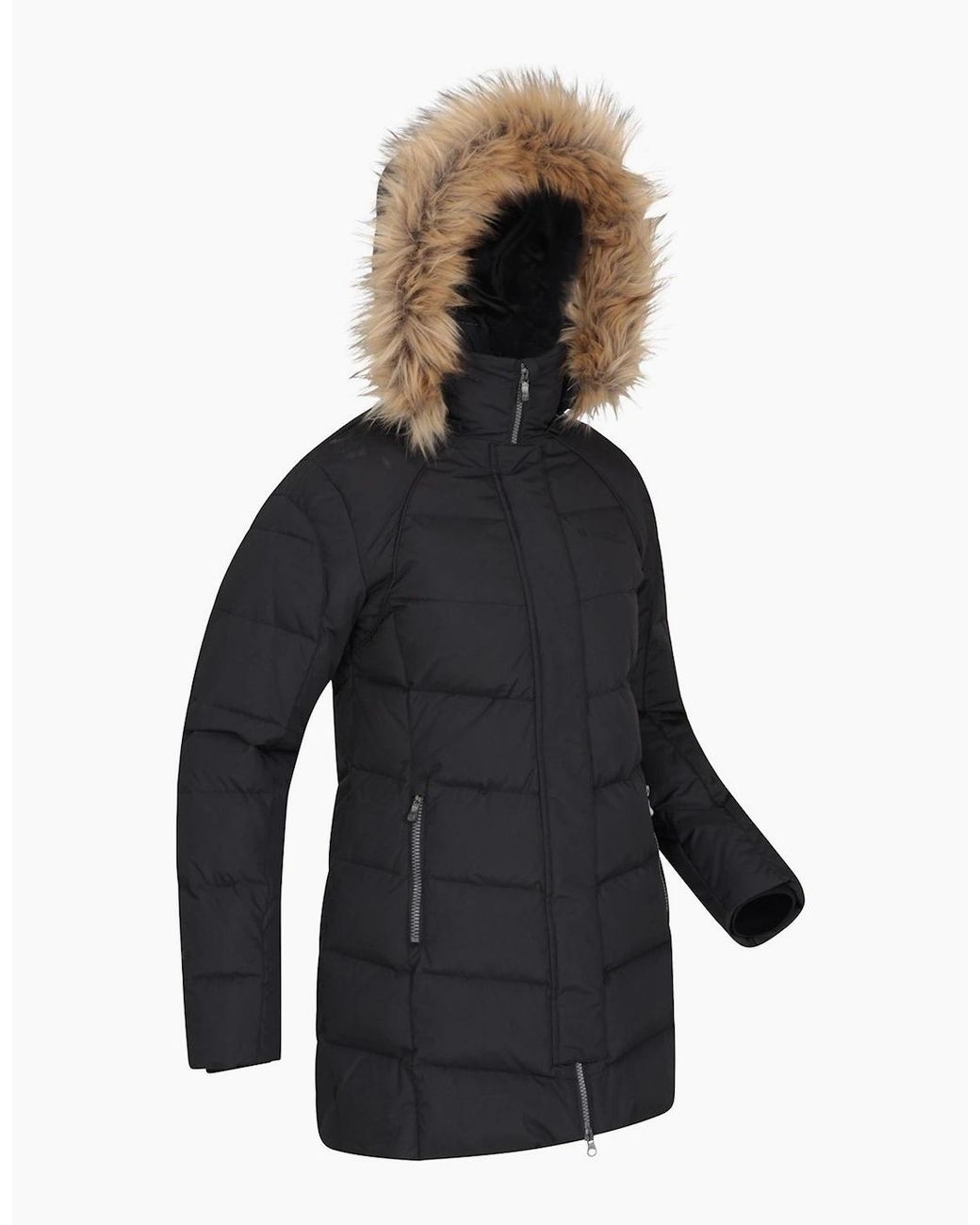 Mountain Warehouse Blue Ladies Isla Ii Long Down Jacket