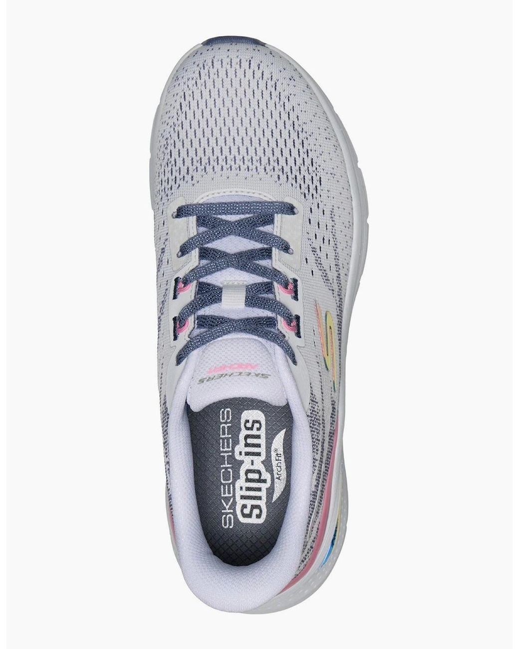 Skechers Blue Arch Fit 3.0 Textile Mesh/Multi Trim Trainers