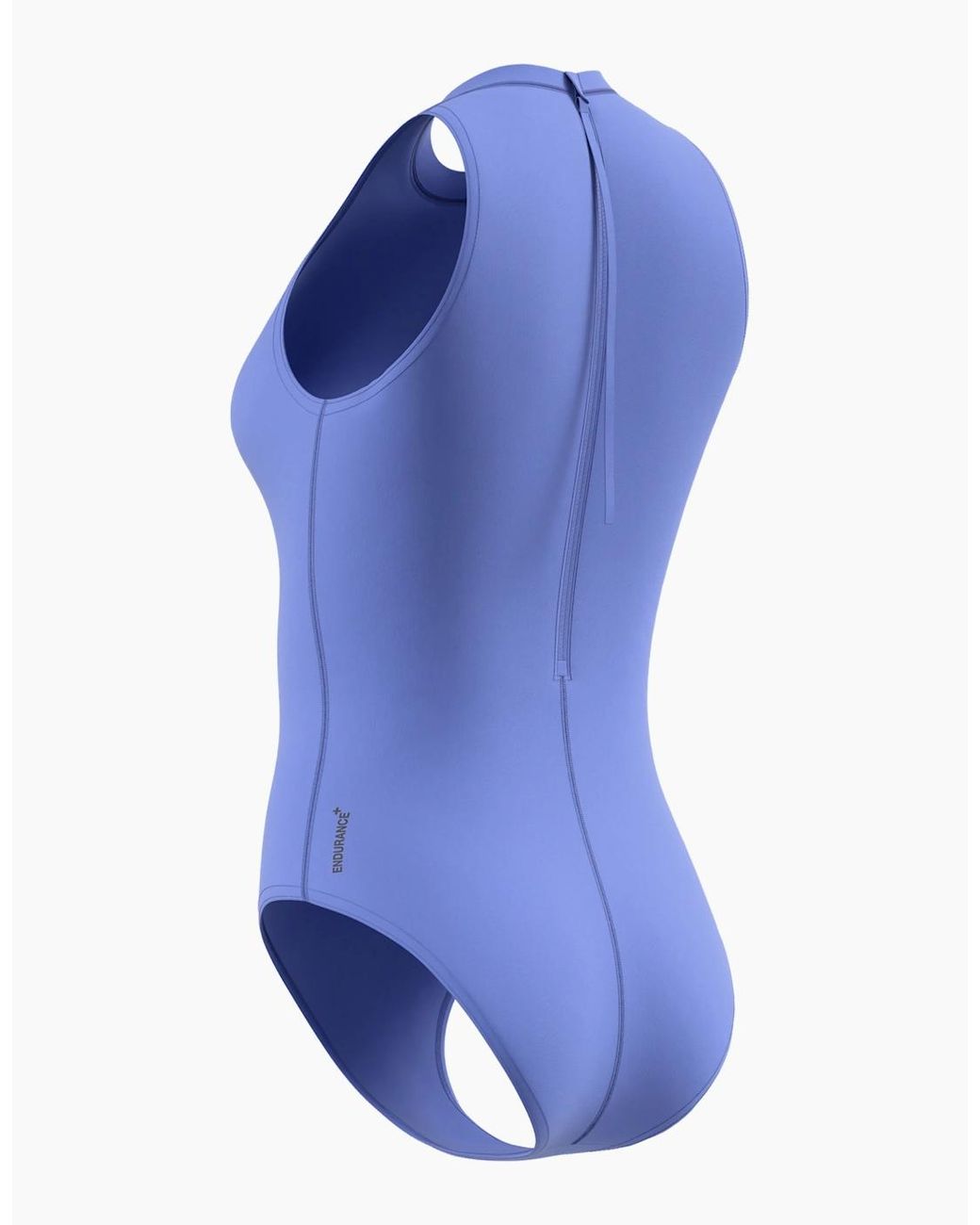 Speedo Blue Ladies Hydrasuit Logo Endurance+ One Piece Swimsuit