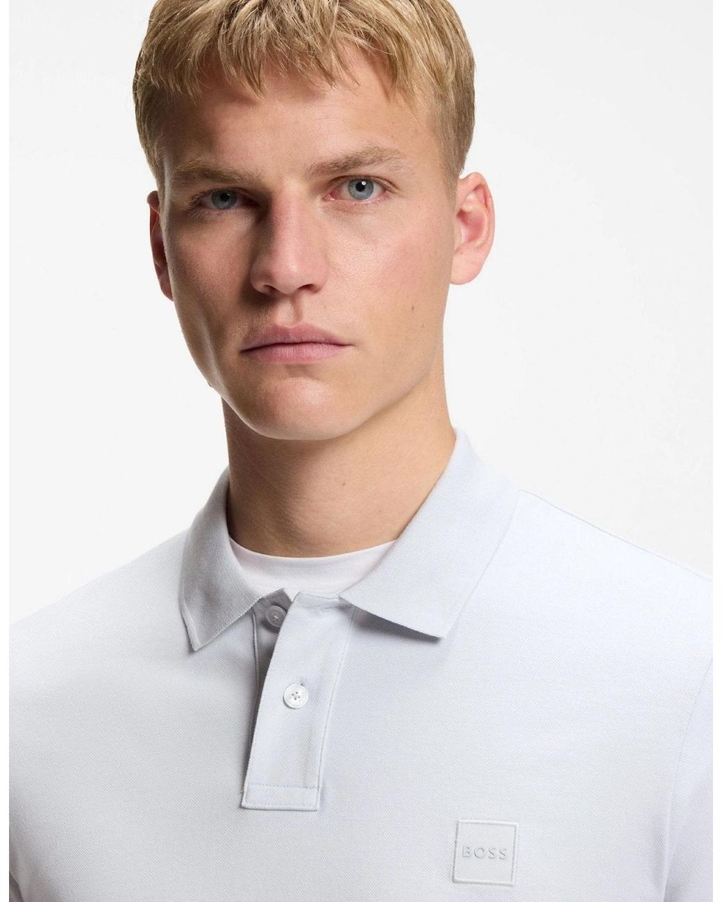 Boss White Boss Slim Fit Passenger Polo Shirt Light Pastel