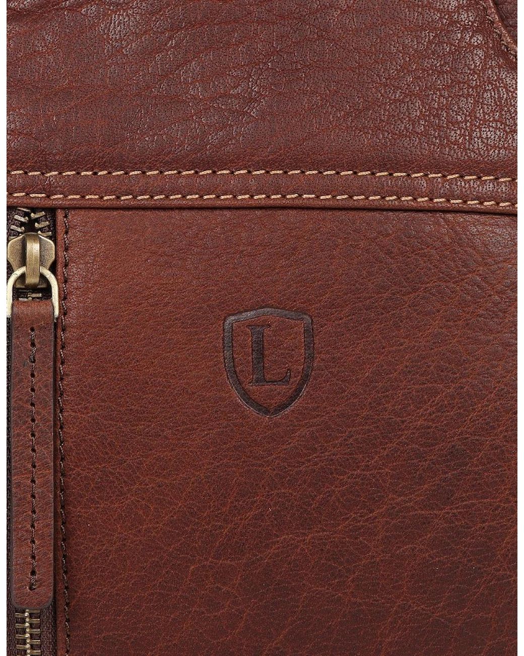 Lakeland Leather Brown Keswick Sling Bag