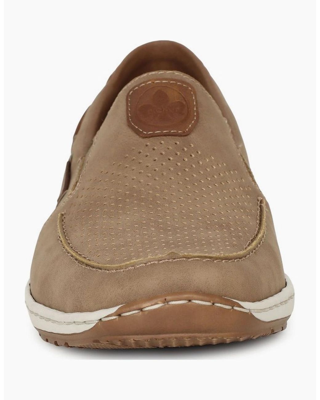 Rieker White Mariner Slip On Boat Shoes for men