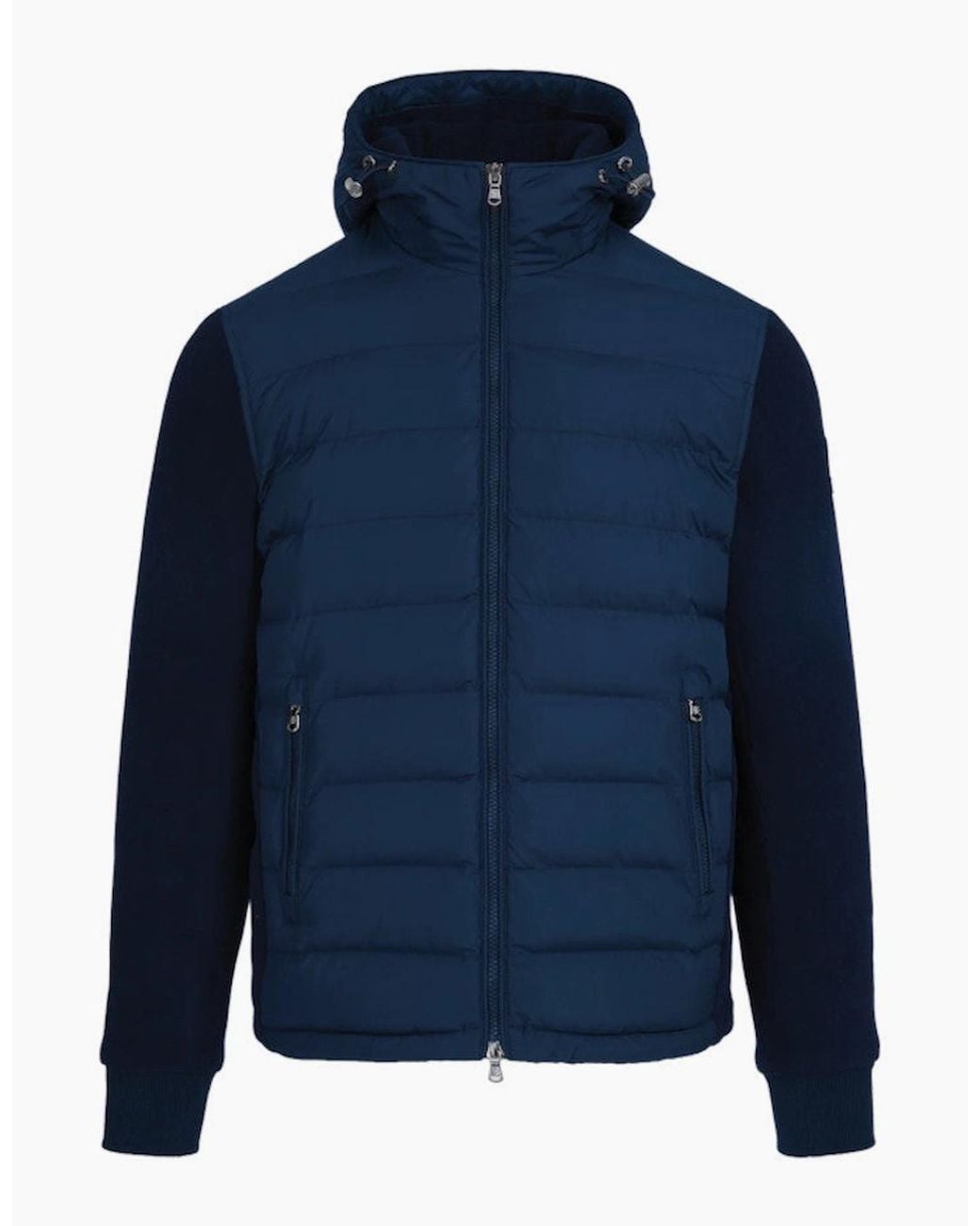 Sandbanks Blue Outlander Hybrid Puffer Jacket for men