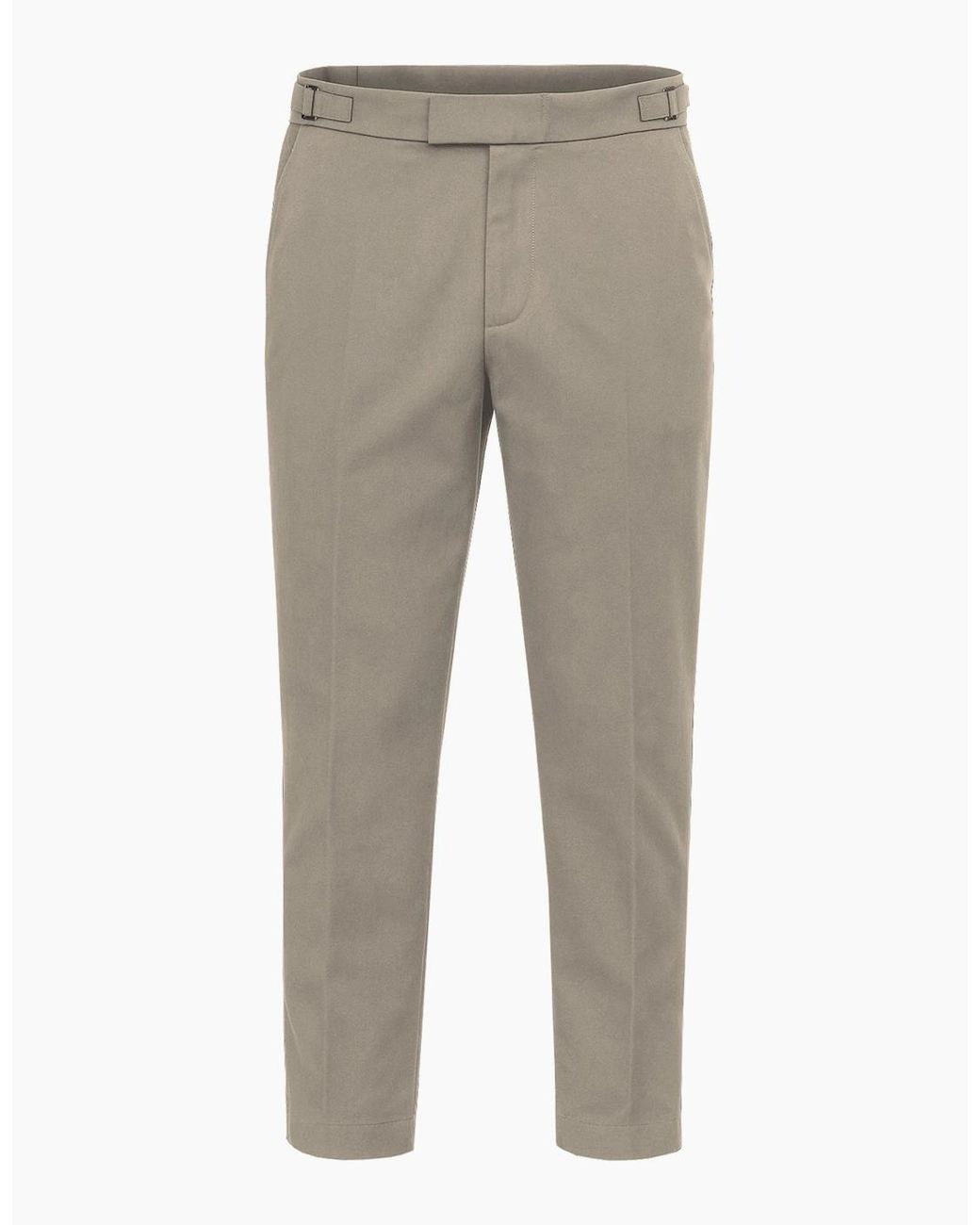 Luke 1977 Gray Bodmin Chino With Waist Adjuster Stone for men