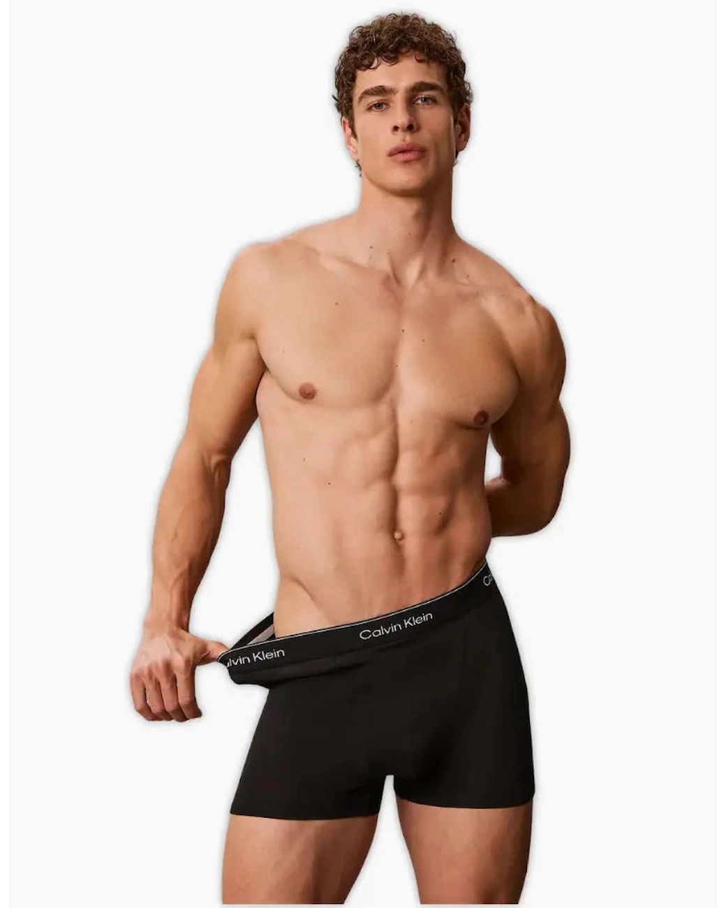 Calvin Klein Black 5-Pack Icon Cotton Stretch 'Relaxed Dart' Boxer Trunks for men