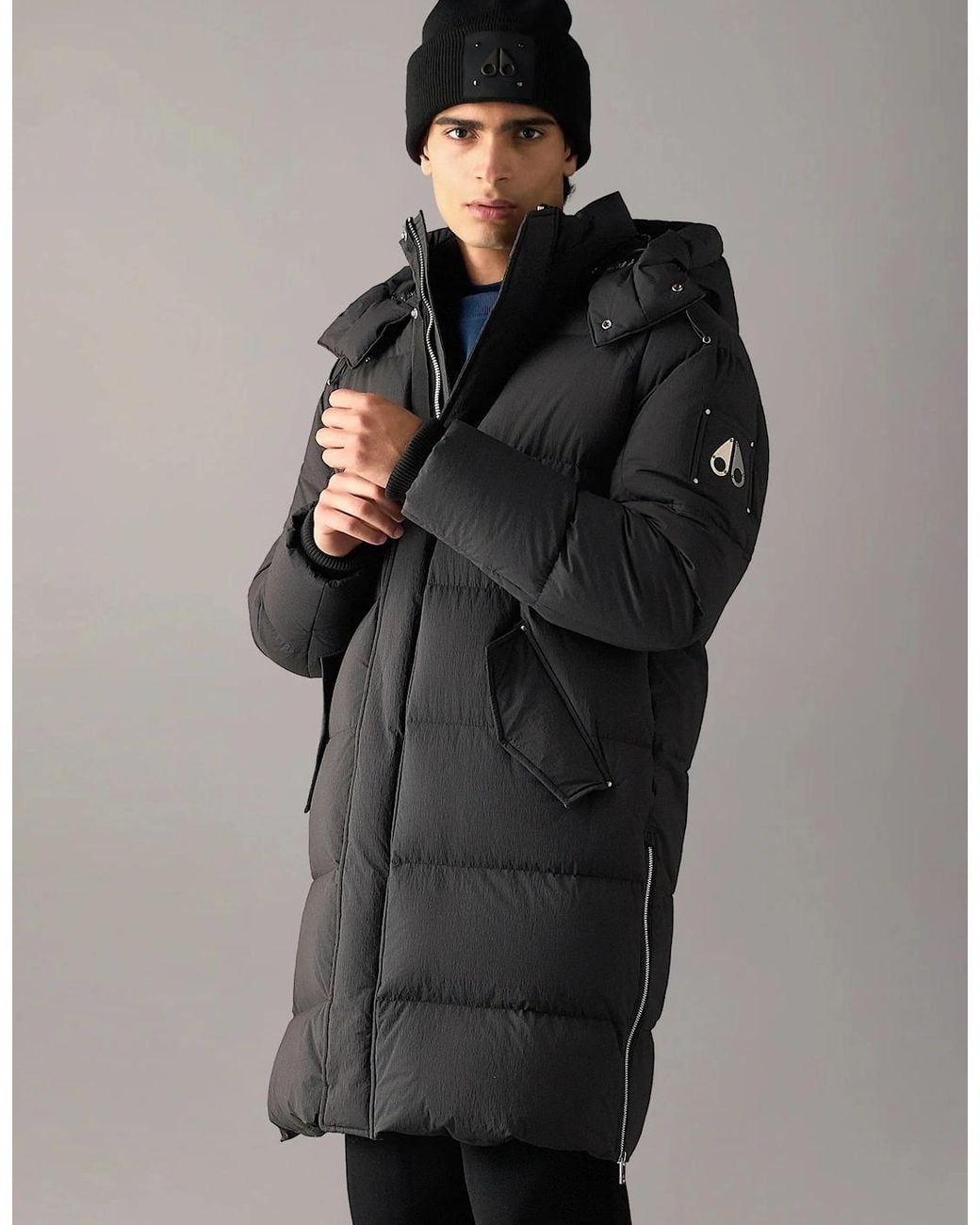 Moose Knuckles Gray Everest Down Parka for men