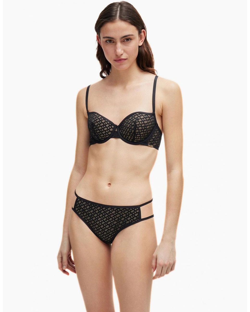 Boss Black B-Luxe Lace Brief, W/ Metal Logo