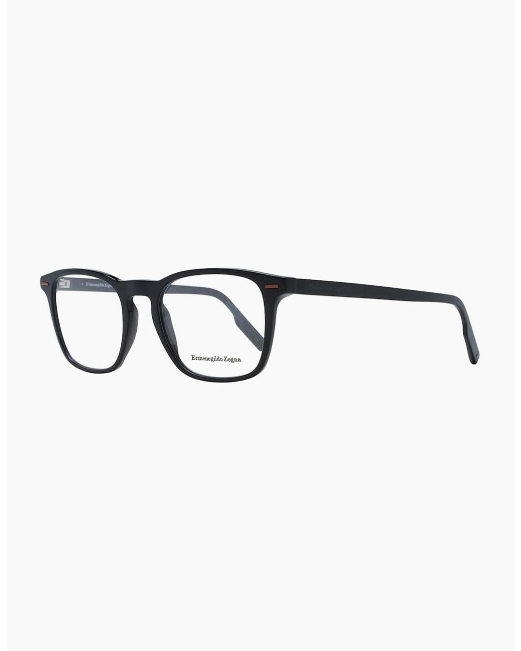 Zegna Black Optical Frame Ez5244 001 51 for men