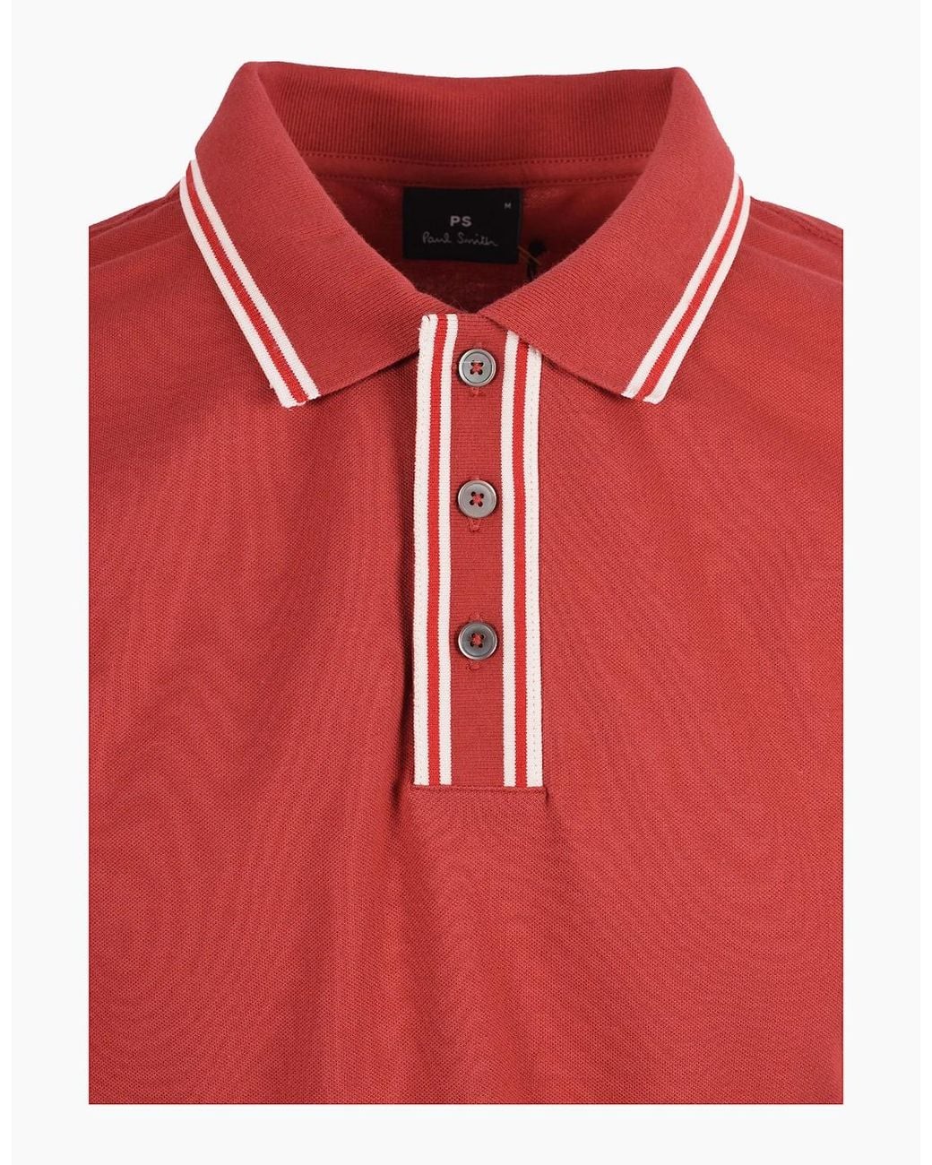 Paul Smith Red Reg Fit Polo Shirt for men