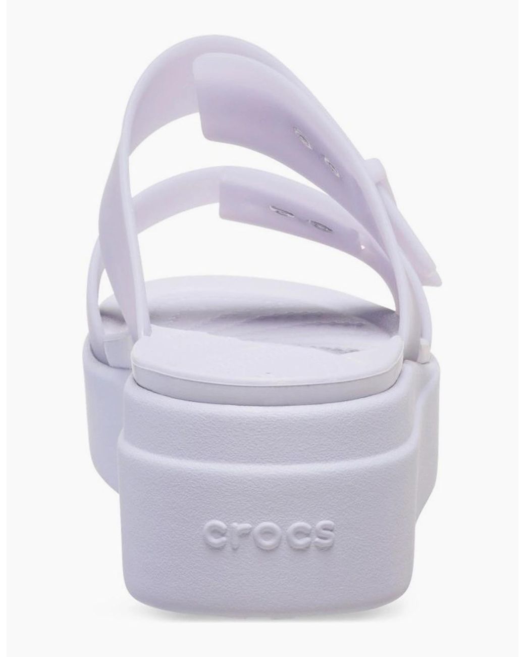 CROCSTM Blue Brooklyn Buckle Low Wedge Moon Sandals